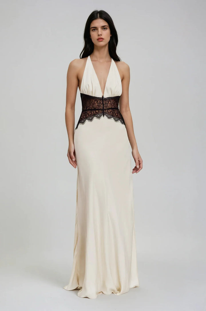 Maïra | Lace Backless Maxi Dress