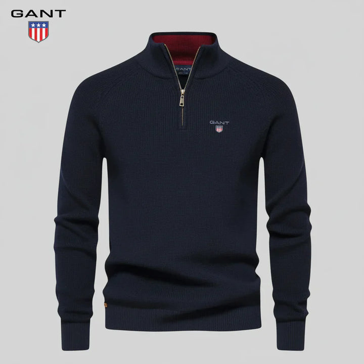 Half-Zip Collar Knit | Men’s Smart Casual Sweater
