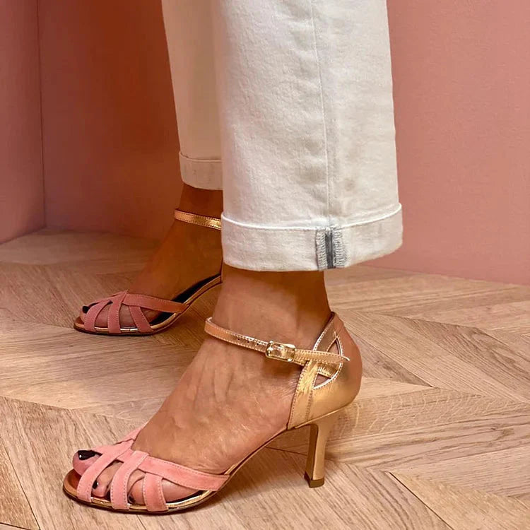 Soraya | Padded Crossover Heels