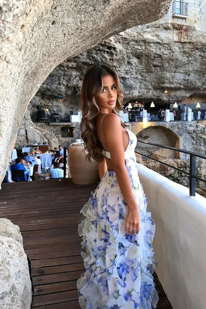 Naïma | Backless Satin Slip Dress