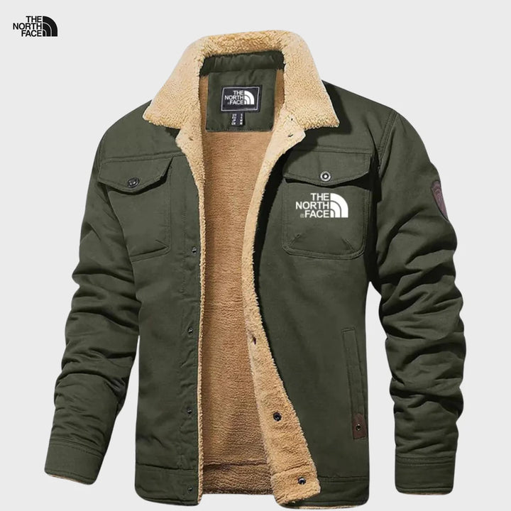 TNF Sherpa-Lined Jacket | Men’s Winter Canvas Coat