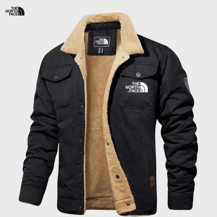 TNF Sherpa-Lined Jacket | Men’s Winter Canvas Coat