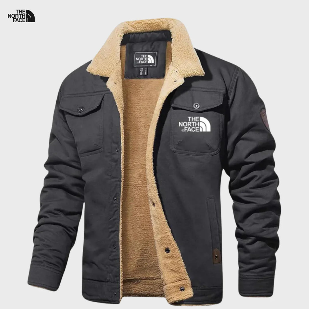 TNF Sherpa-Lined Jacket | Men’s Winter Canvas Coat