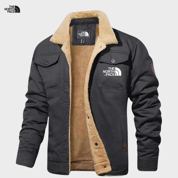 TNF Sherpa-Lined Jacket | Men’s Winter Canvas Coat